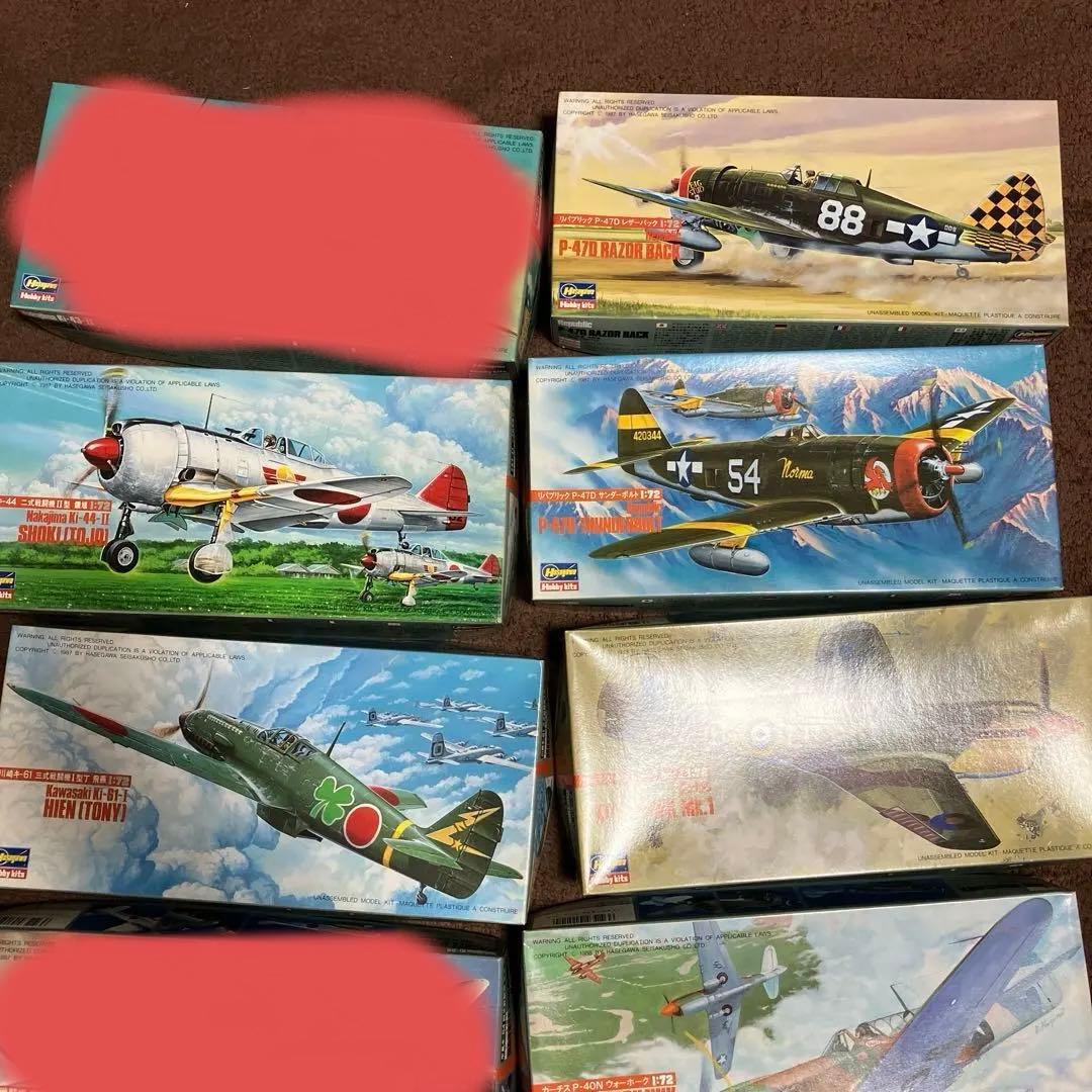 ハセガワ　1/72 プラモデル　戦闘機10点まとめ売り