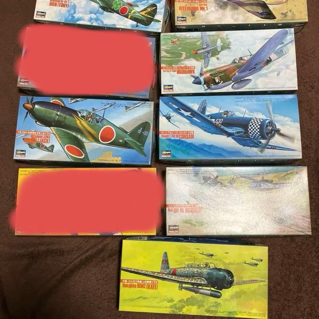 ハセガワ　1/72 プラモデル　戦闘機10点まとめ売り