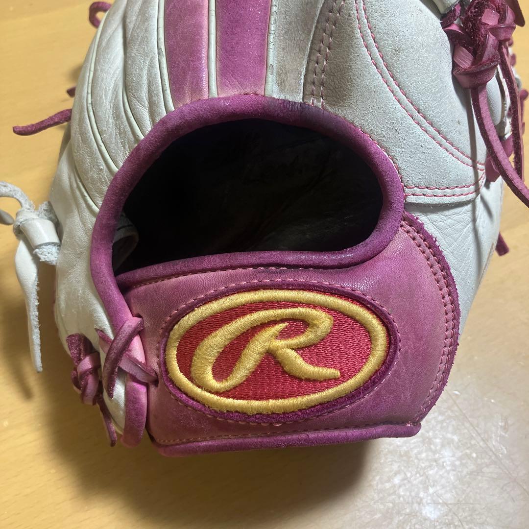Rawlings 軟式グローブ ホワイト/ピンク