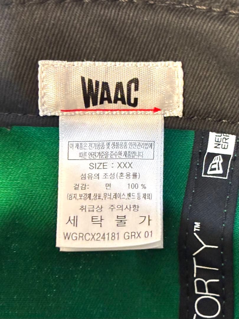 【未使用品】WACC × NEW ERA 9FORTY キャップ グリーン