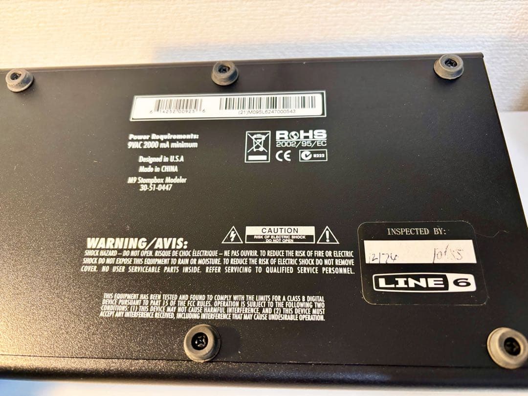 Line6 M9 Stompbox Modeler Line 6 動作確認済み