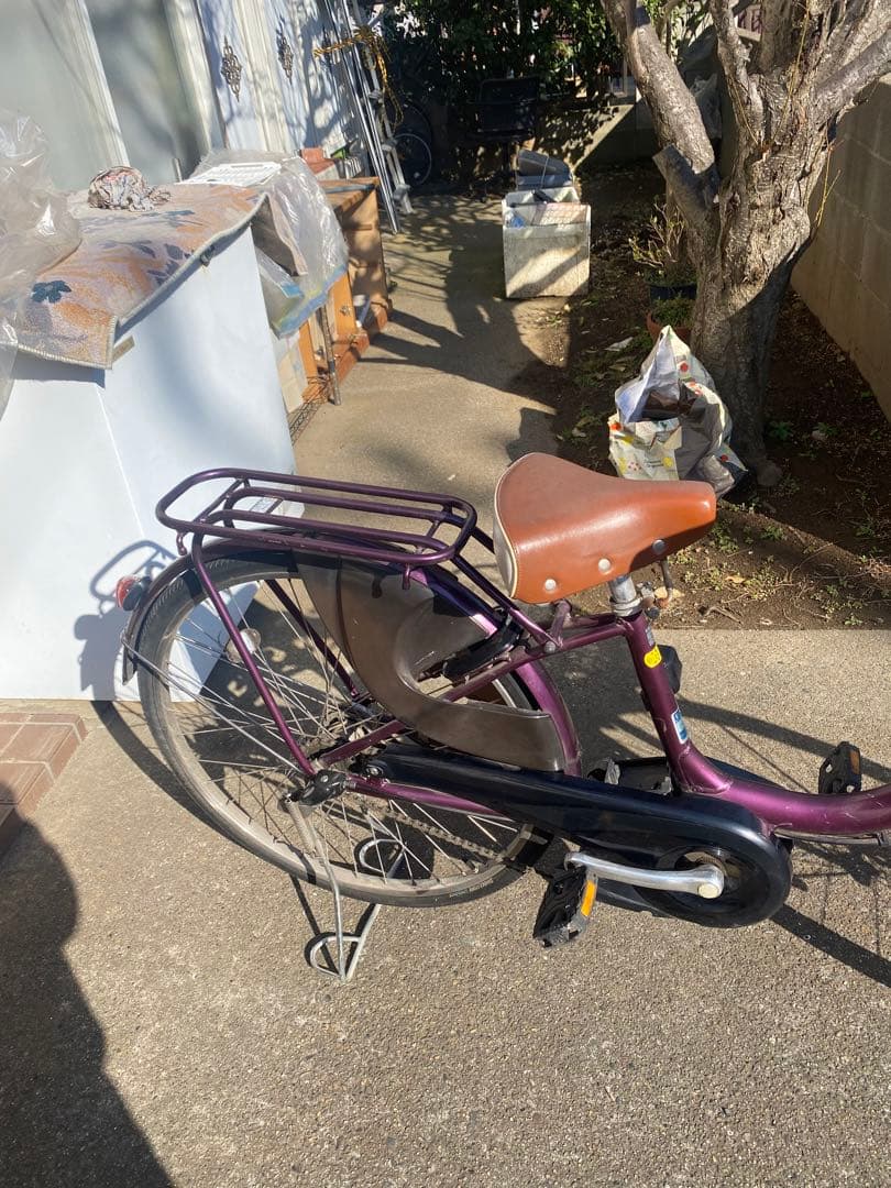 電動アシスト自転車 パープル シティタイプ