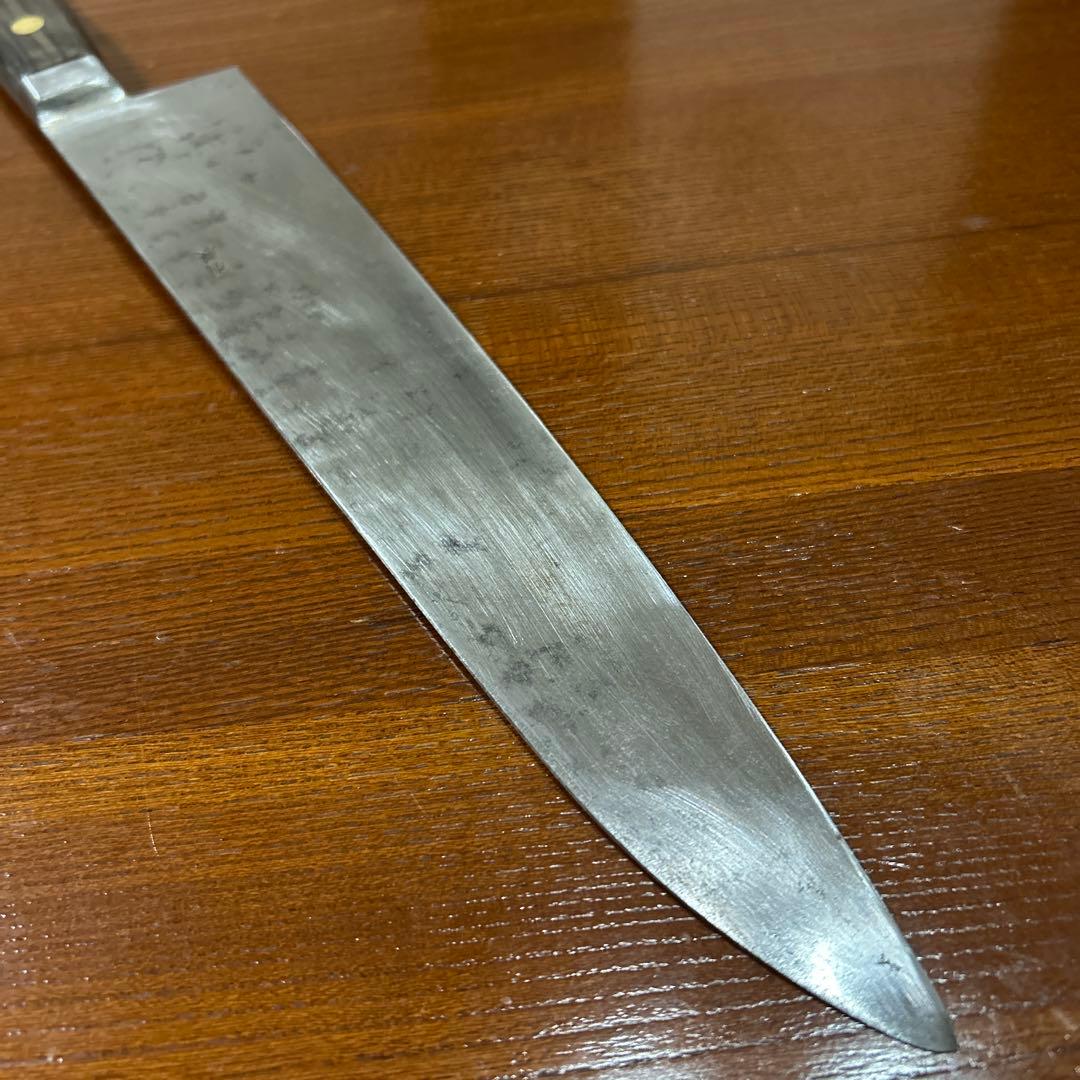 牛刀包丁 菊一文字 全長39,5cm刃27cm重約235g厚約2mm ★送料無料
