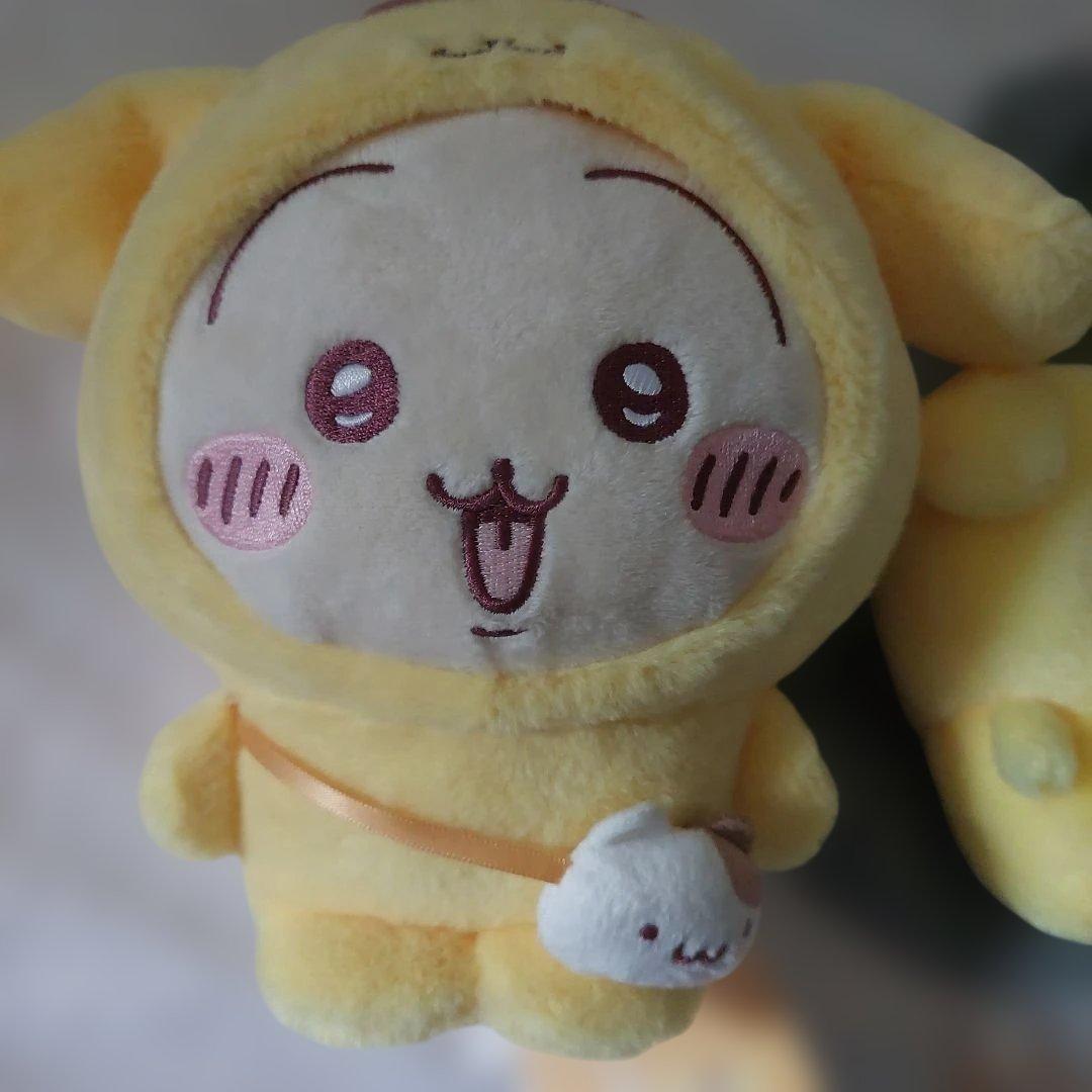 ちいかわ　サンリオ　ぬいぐるみ　うさぎ　ポムポムプリン　キラメッコ