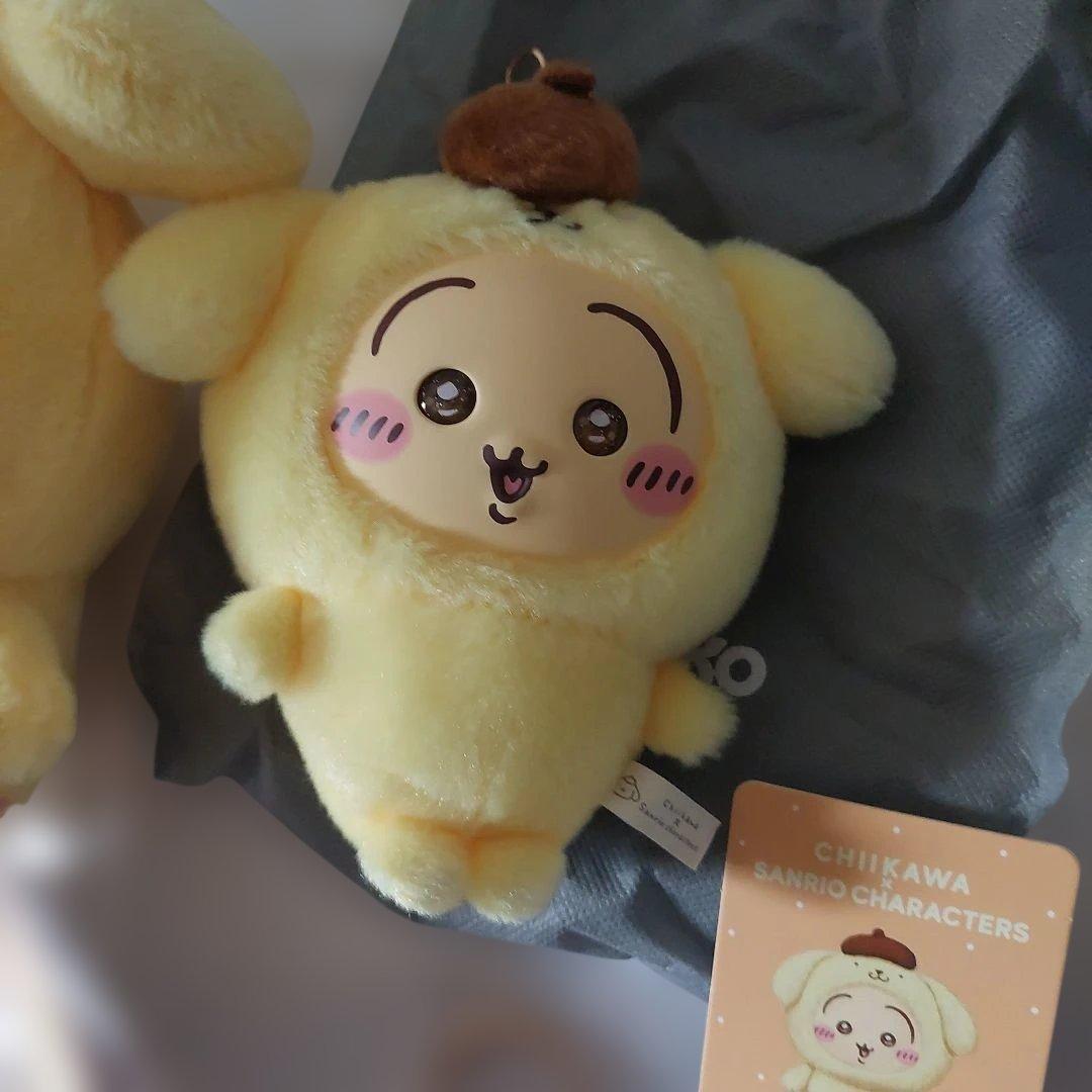 ちいかわ　サンリオ　ぬいぐるみ　うさぎ　ポムポムプリン　キラメッコ