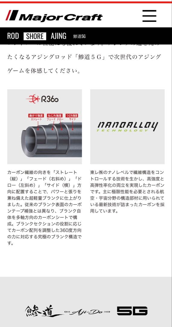 ピッピ　　鯵道5G メジャークラフト　AD5 AD5-S682L/AJI