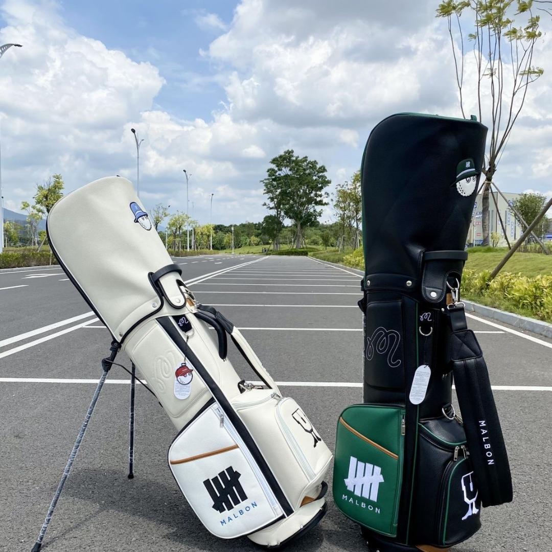 マルボンゴルフ キャディバッグ malbon golf バッグ ホワイト色