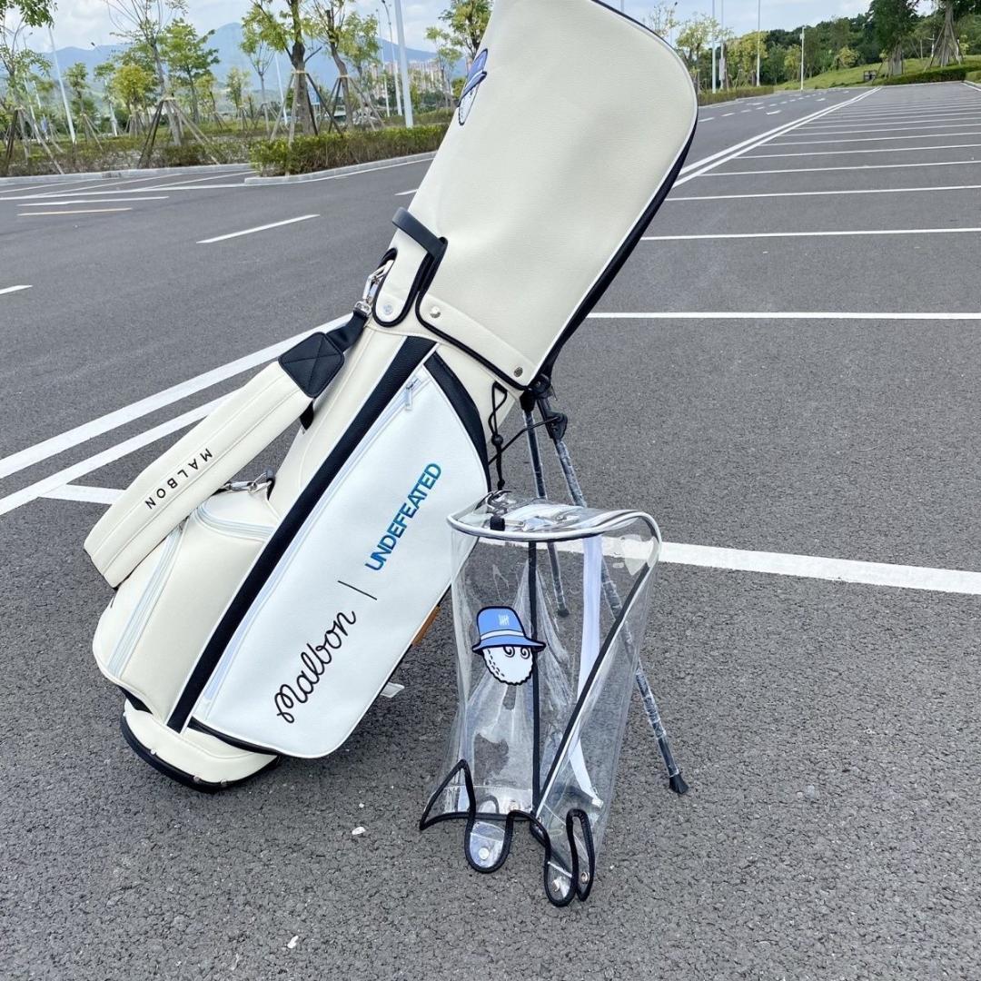 マルボンゴルフ キャディバッグ malbon golf バッグ ホワイト色