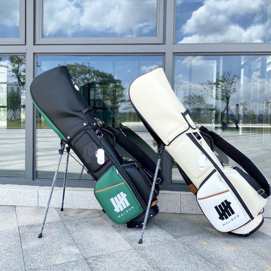 マルボンゴルフ キャディバッグ malbon golf バッグ ホワイト色