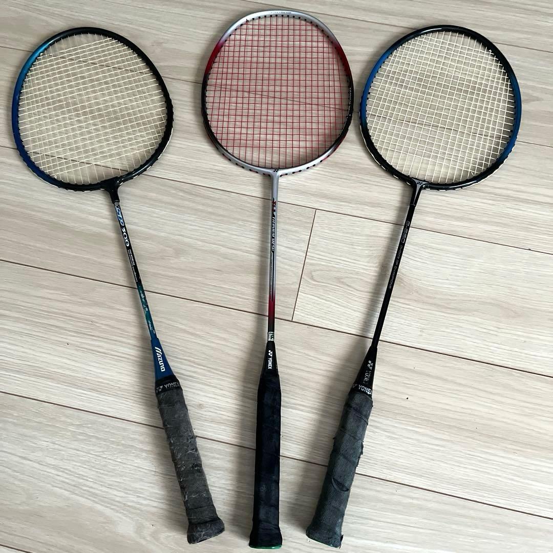 ヨネックス・Mizuno バドミントンラケット　ジャンク品