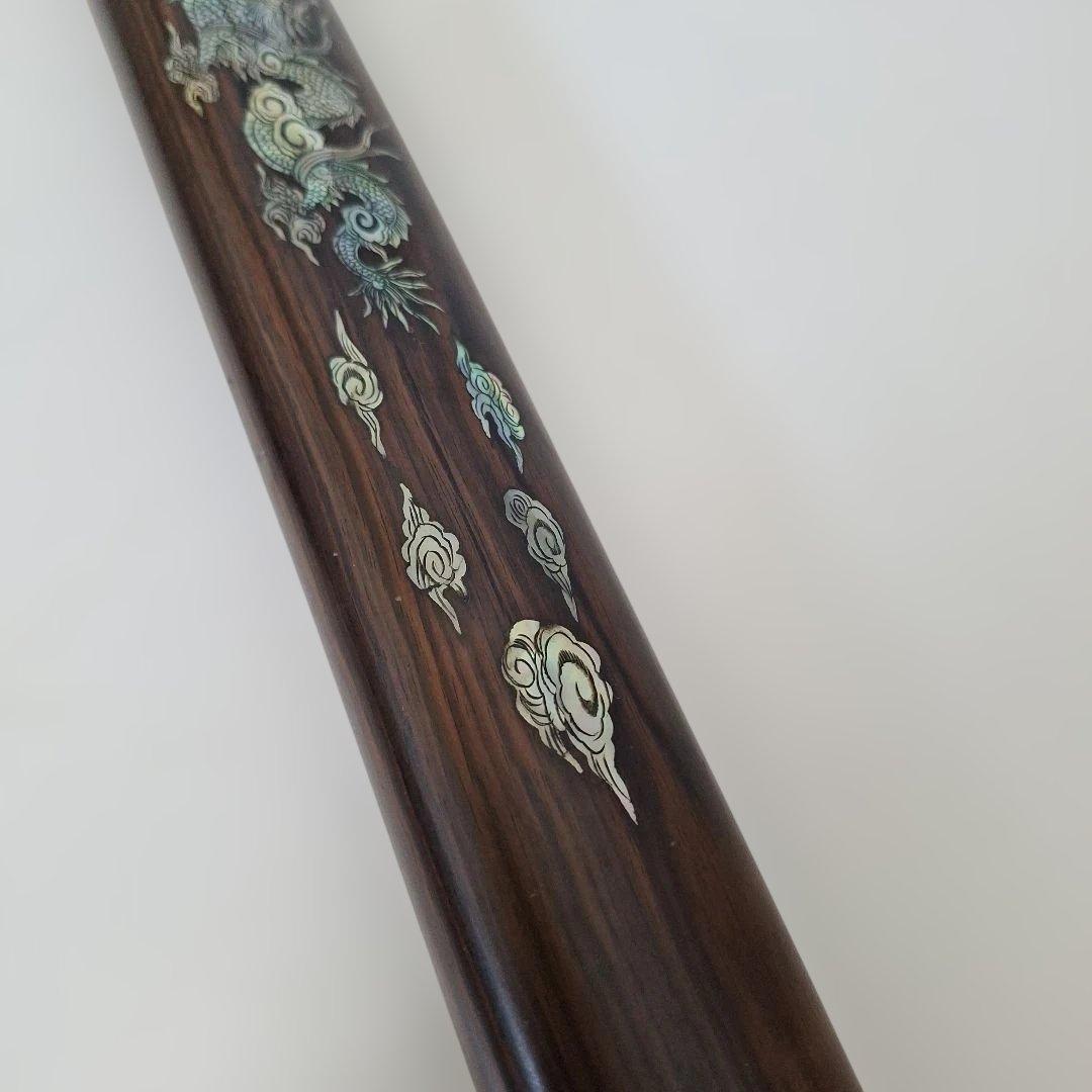 黒檀 螺鈿細工木刀　大刀 脇差 模造刀