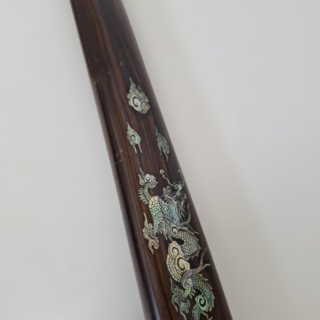 黒檀 螺鈿細工木刀　大刀 脇差 模造刀