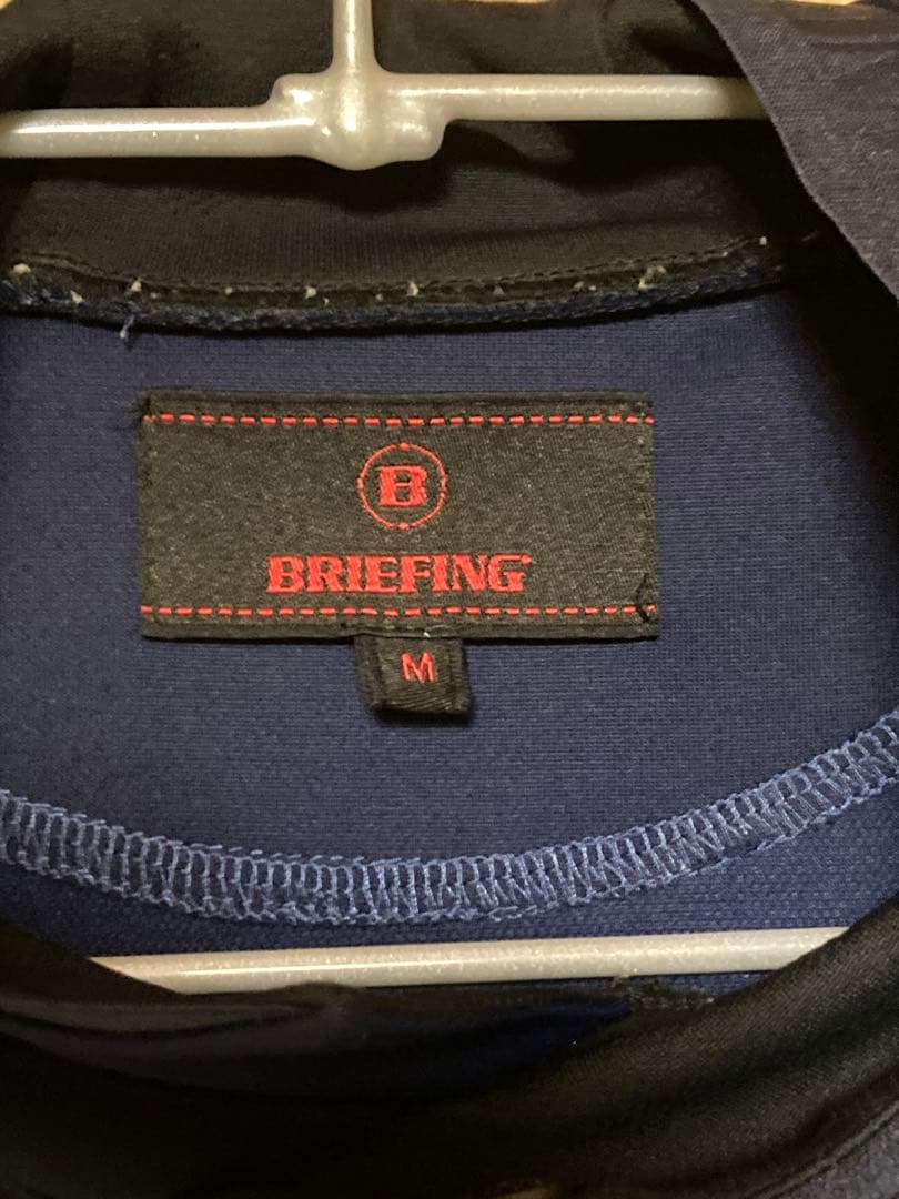 BRIEFING フード付きネイビーシャツ