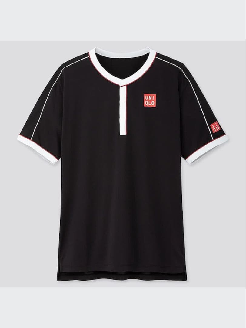 UNIQLO ロジャー・フェデラー2019年着用モデル ポロシャツブラック