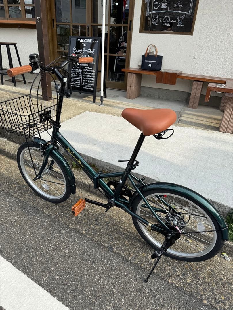 T*u様 今月限定 20インチ　折りたたみ自転車　グリーン