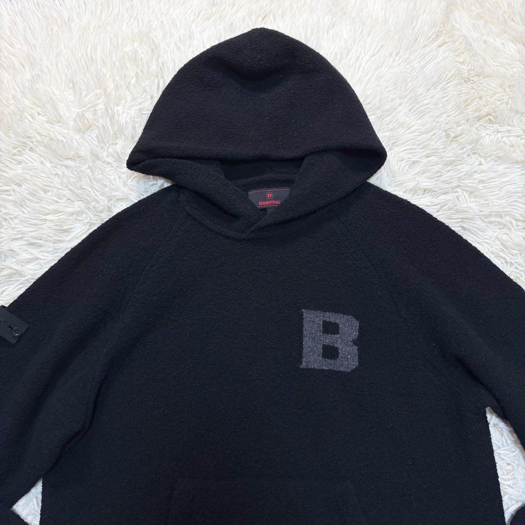 ブリーフィング　ニットパーカー　カシミヤ混 M
