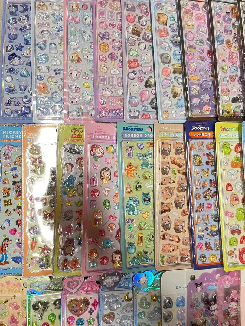 【正規品】 ボンボンドロップシール うるちゅる ディズニー サンリオ　オリジナル