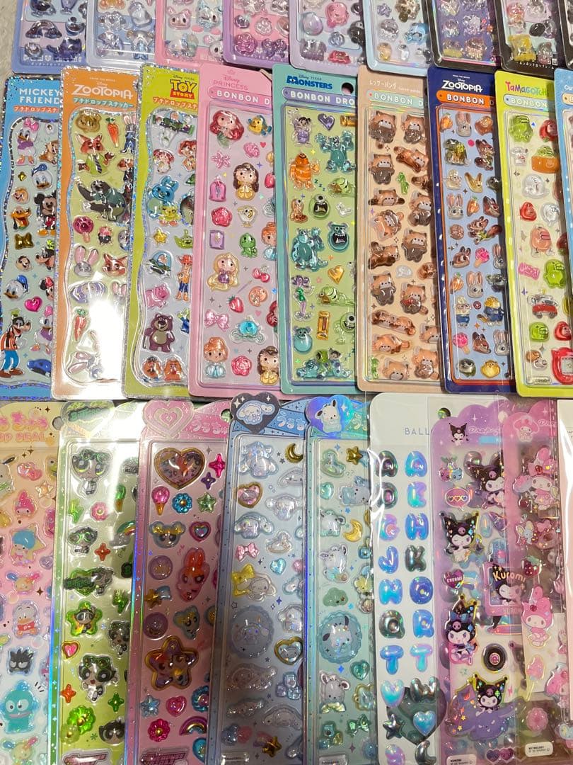 【正規品】 ボンボンドロップシール うるちゅる ディズニー サンリオ　オリジナル