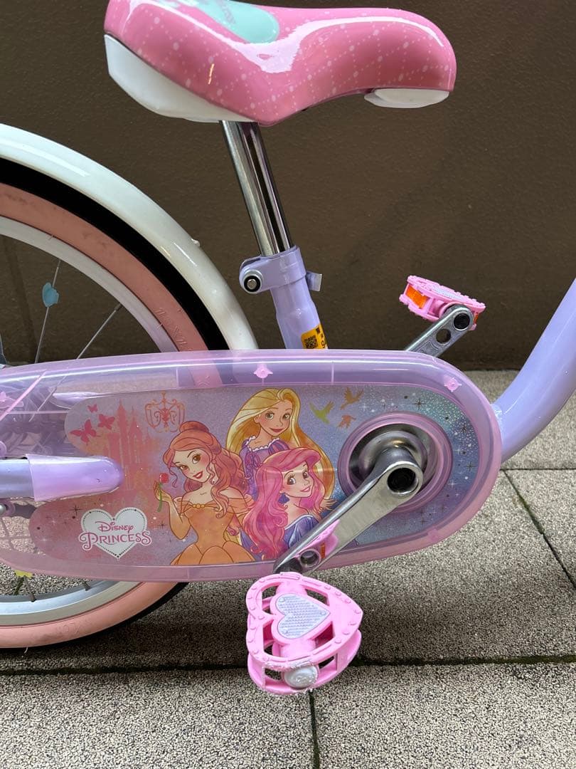子供用自転車 プリンセスデザイン ヘルメット付き