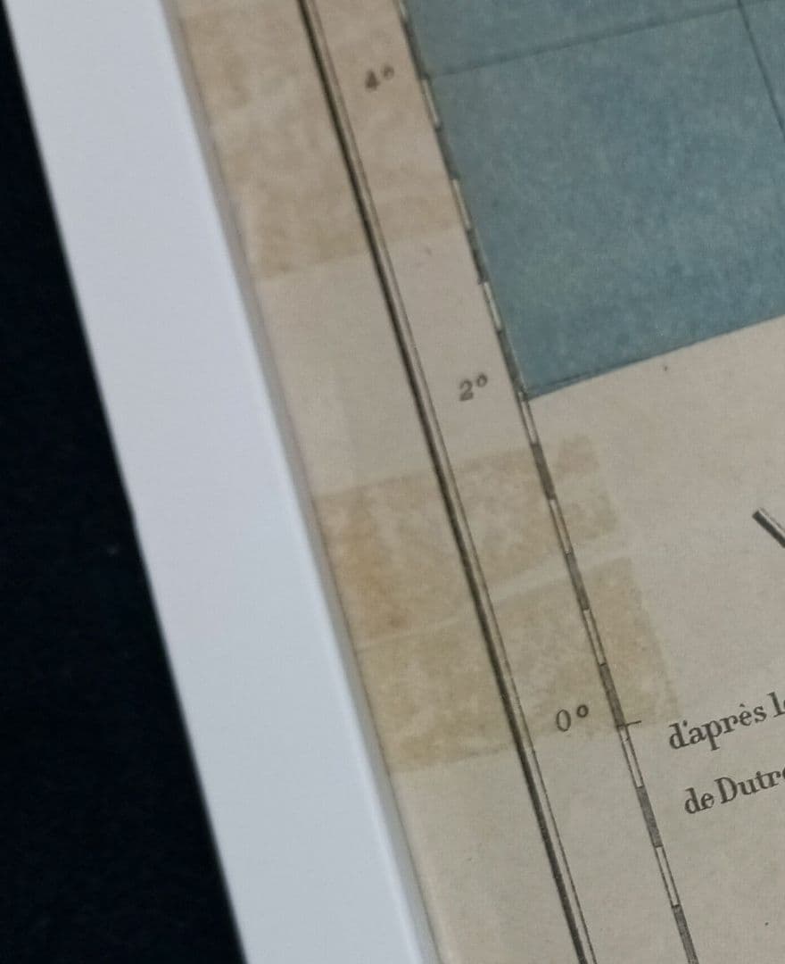 額装品　1882年　「インドシナ半島」大型作品
