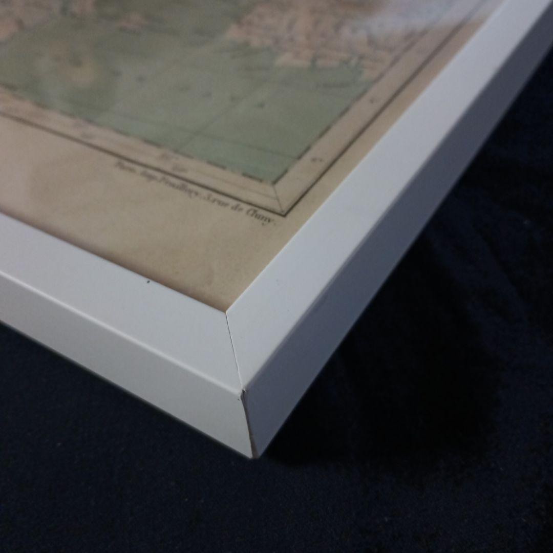 額装品　1882年　「インドシナ半島」大型作品