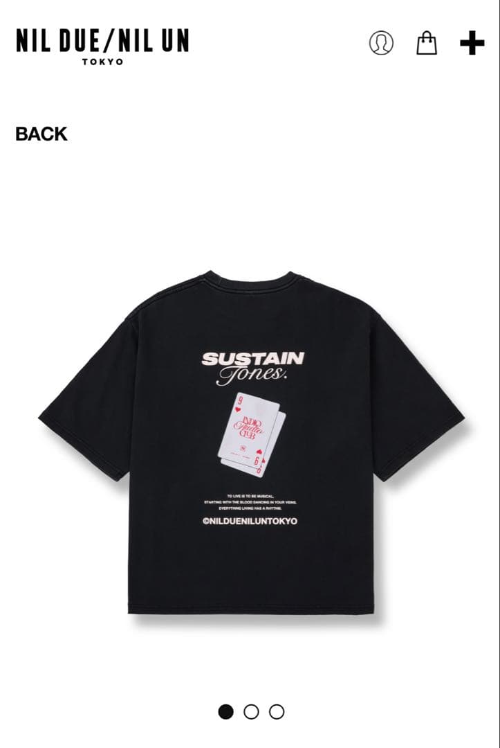 1点限り◆NIL DUE NIL UN／INDIO AUDIO CLUB TEE