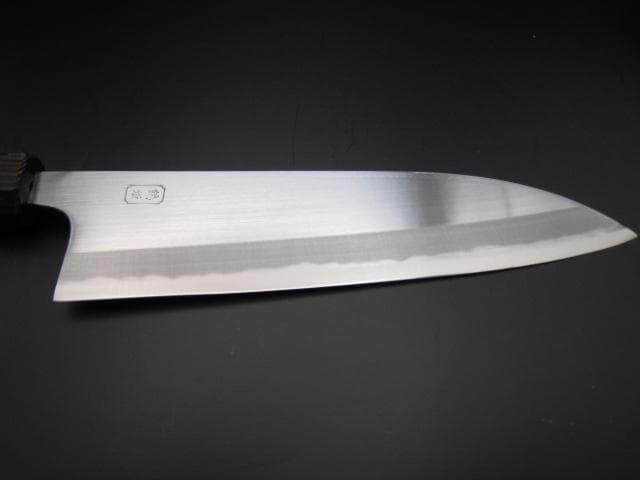 [新品未使用] 三徳包丁180mm 磨き仕上げ 白紙1号 ウエンジ 八角