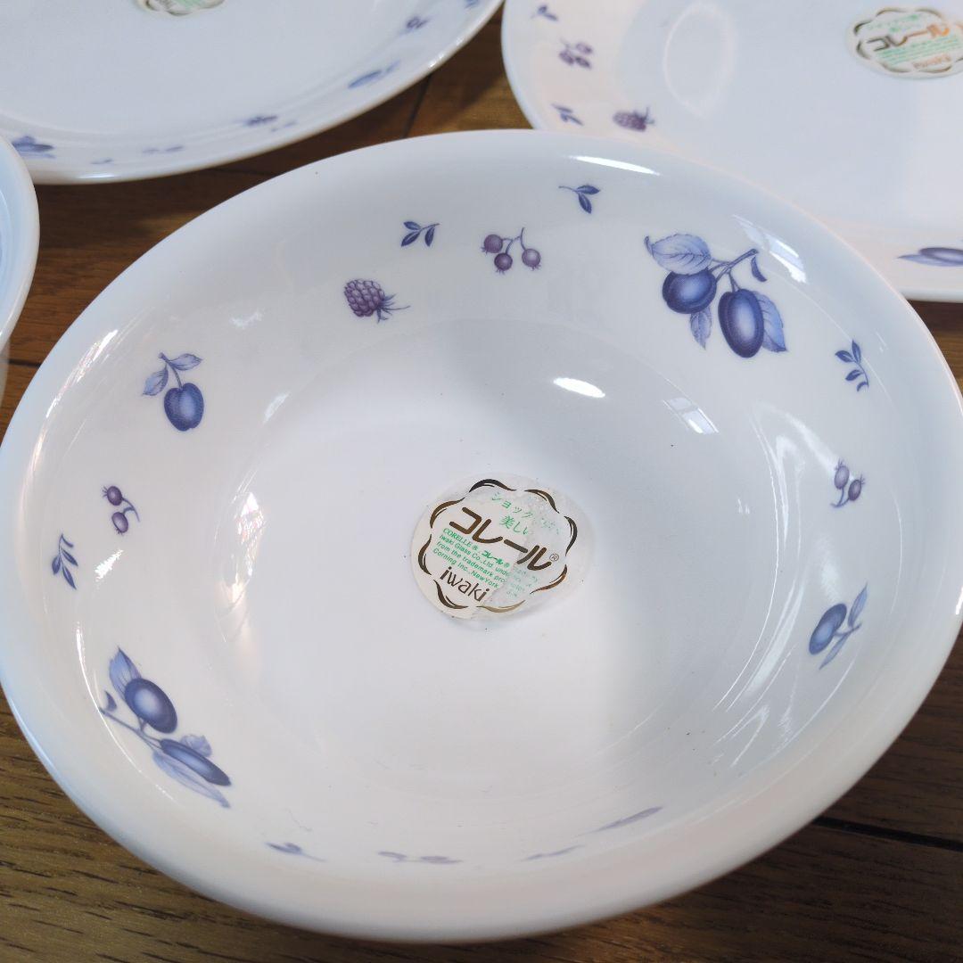 新品未使用★コレール★CORELLE★プラム★プレート皿・深皿★9点セット