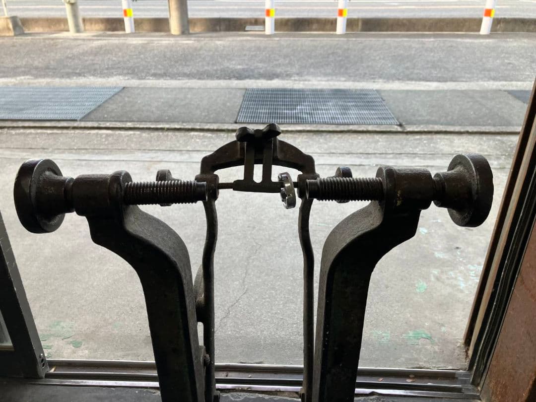 リム調整 振れ取り台 特殊工具 昭和レトロ 自転車 振取　歪み矯正特殊工具