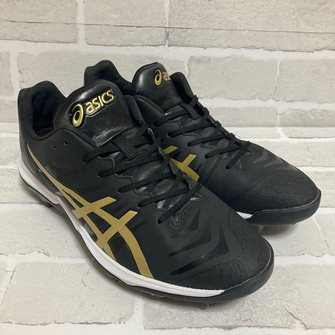 ⭐️asics GOLDSTAGE FANG 野球用スパイク 黒/金 29㎝⭐️