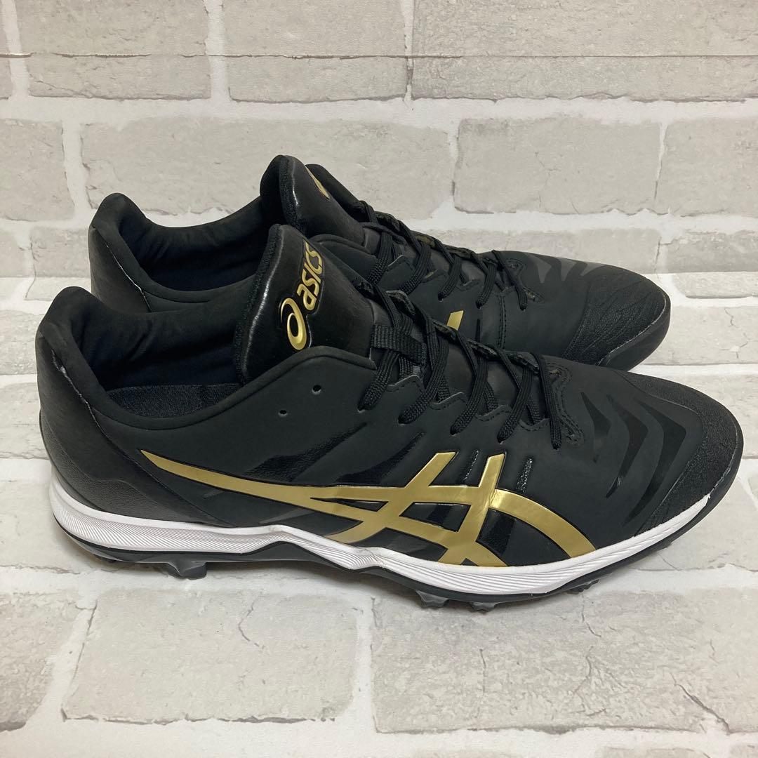⭐️asics GOLDSTAGE FANG 野球用スパイク 黒/金 29㎝⭐️