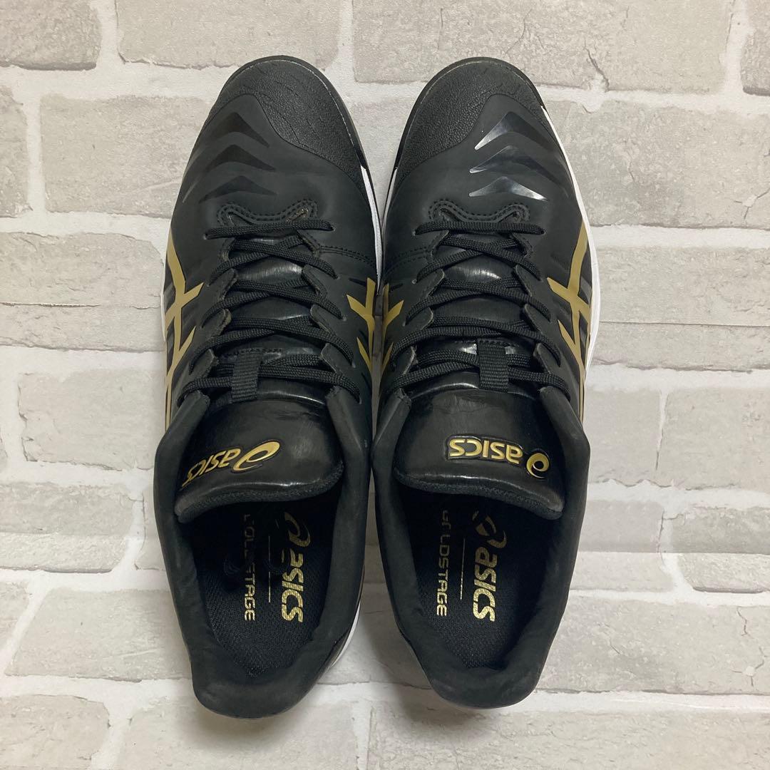 ⭐️asics GOLDSTAGE FANG 野球用スパイク 黒/金 29㎝⭐️