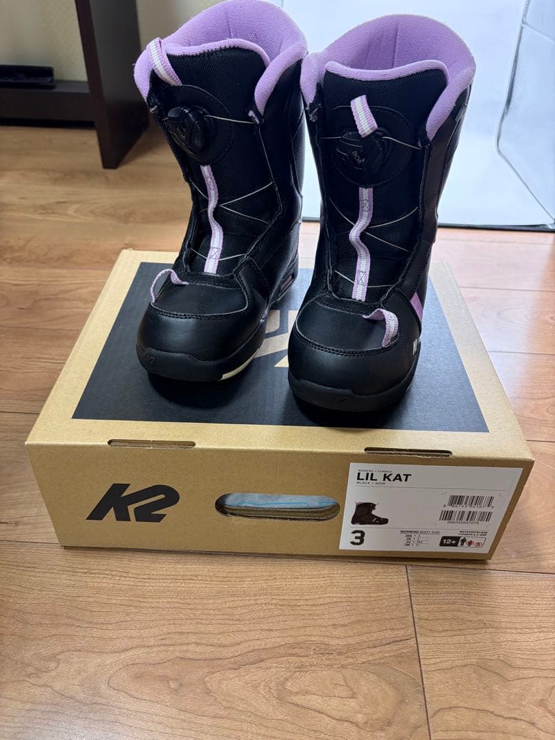 スノボブーツ　K2 LIL KAT ブラック/パープル 21センチ　女の子