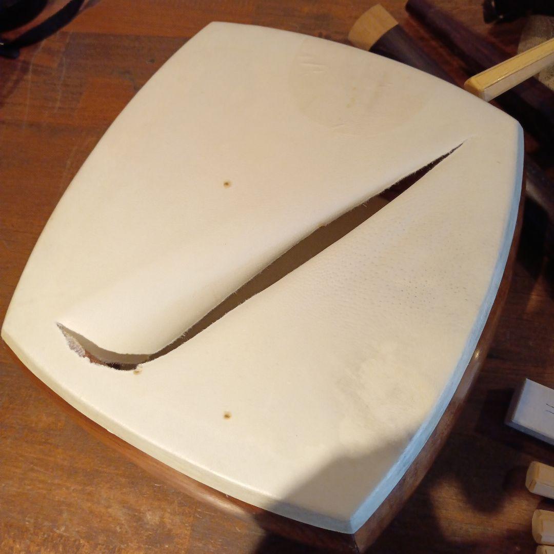 三味線　和楽器　弦楽器　地唄　三ツ折れ