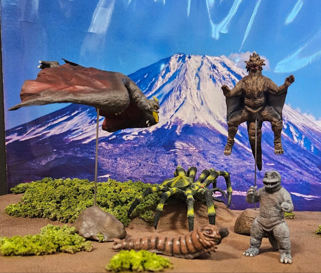 ゴジラ怪獣ソフビ　HG怪獣総進撃　リペイント完成品