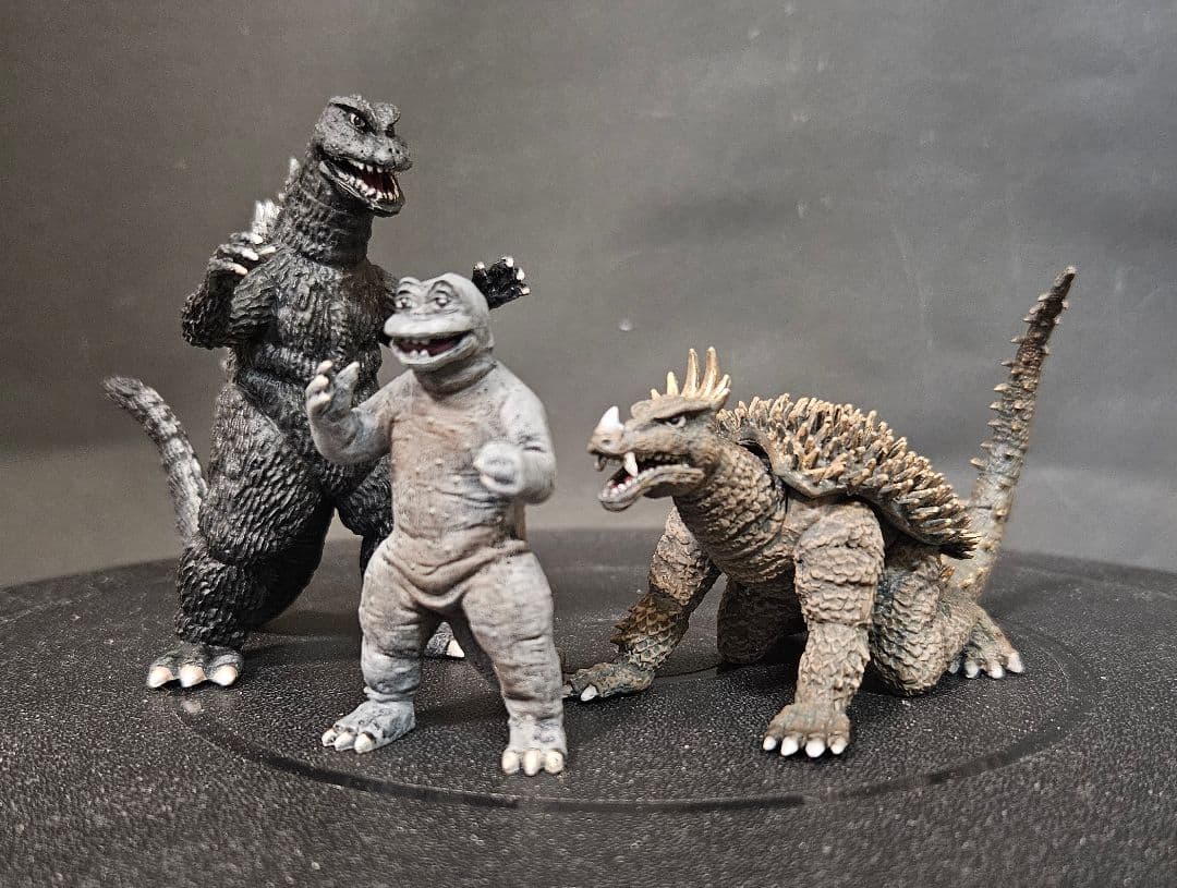 ゴジラ怪獣ソフビ　HG怪獣総進撃　リペイント完成品