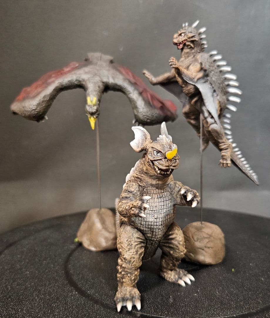 ゴジラ怪獣ソフビ　HG怪獣総進撃　リペイント完成品