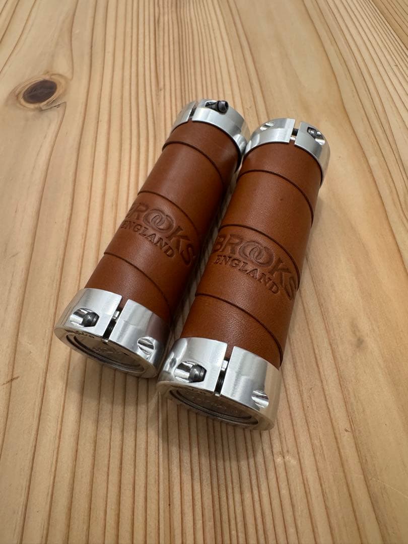 【未使用品】BROOKS SLENDER LEATHER GRIPS 100mm