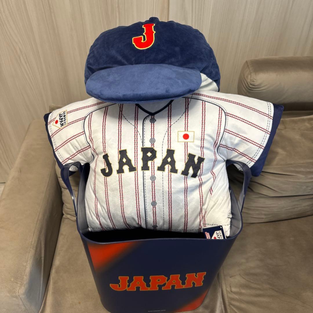【GIGO限定】侍ジャパンセット、メジャーTシャツ・バスタオル・クッションセット