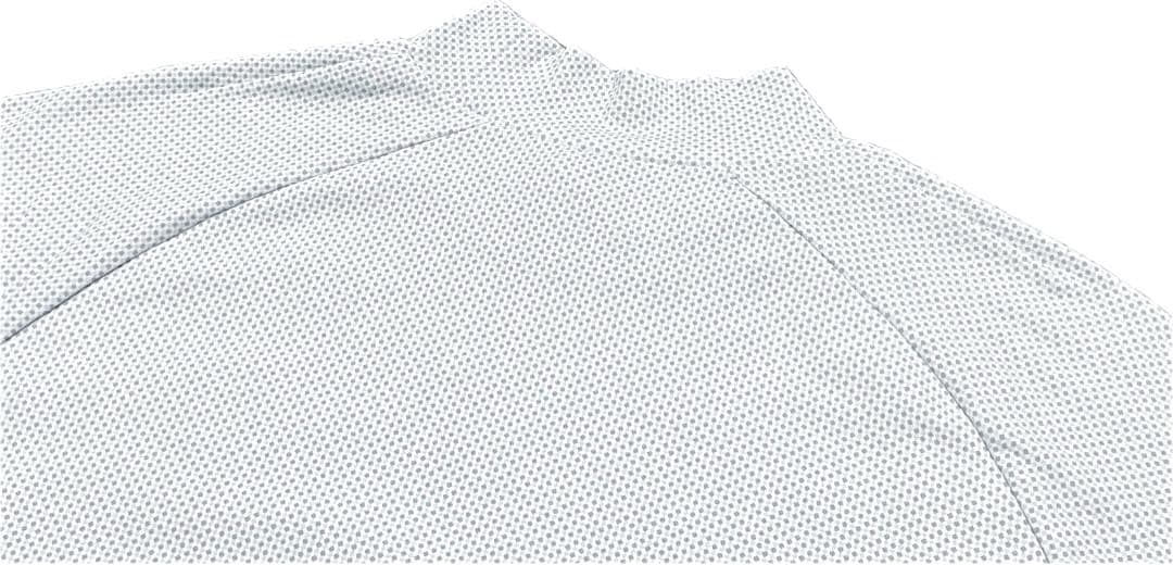 未使用 ゾーイ ZOY モックネック 長袖シャツ 3/LLドット総柄ゴルフウェア