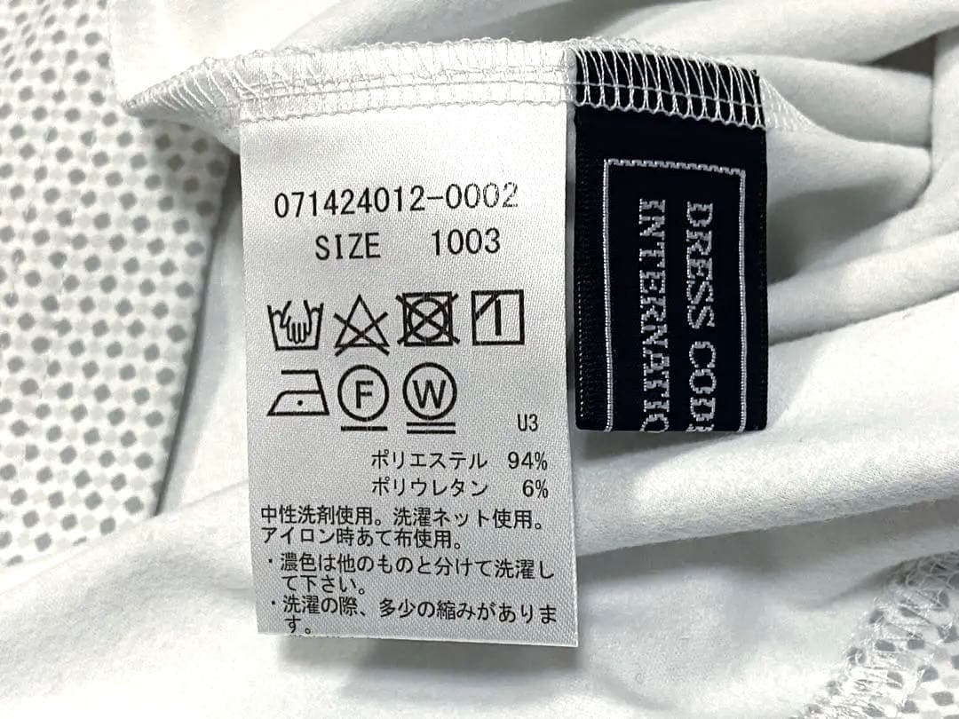未使用 ゾーイ ZOY モックネック 長袖シャツ 3/LLドット総柄ゴルフウェア