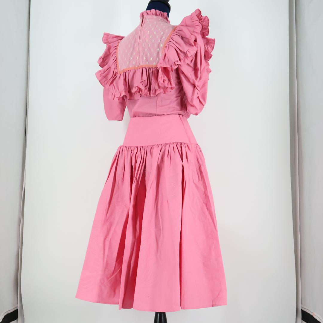 【美品 ハワイ製フラダンス用衣装】チェリーピンク PukalaniFashion