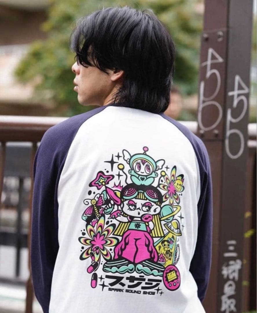 新品未使用　スサシ ラグラン ロンT/ロングTシャツ L