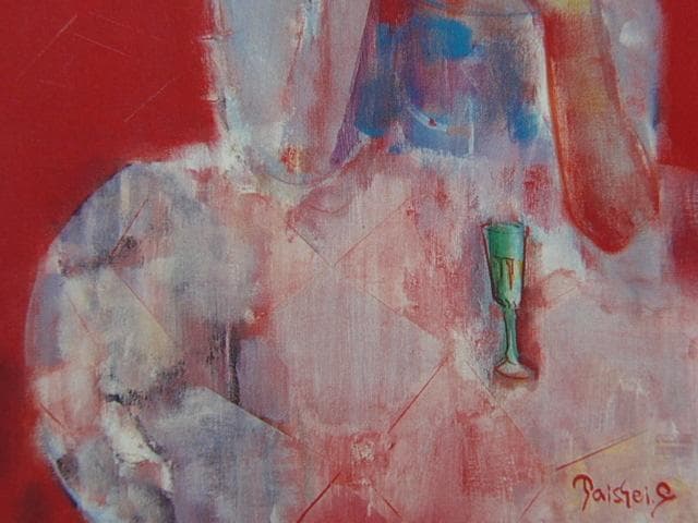 佐藤泰生、【ベニスの赤い部屋】、新品高級額 額装付、希少画集画