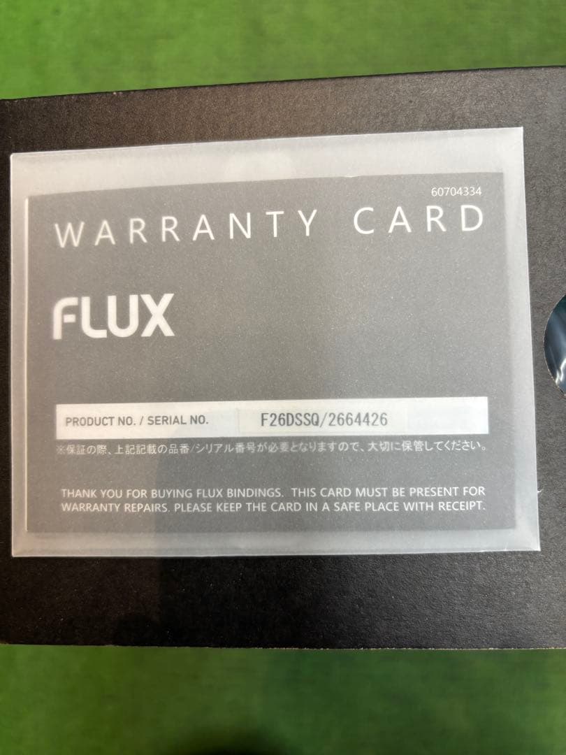 FLUX F26DSSQ ターコイズ ビンディング サイズS新品