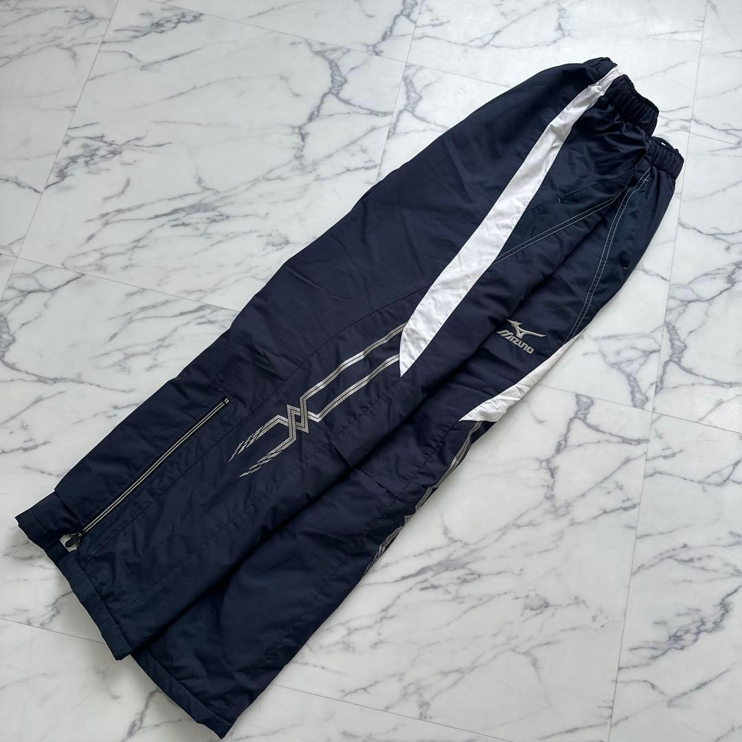 Mizuno ウィンドブレーカーセット 厚手　　ネイビー/白