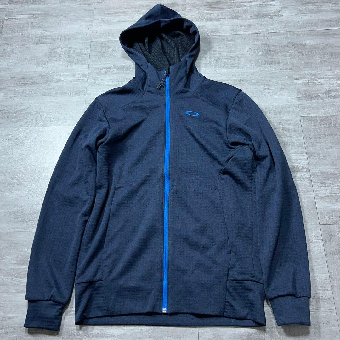 美品 OAKLEY オークリー ジャージ セットアップ 上下 ネイビー S-M