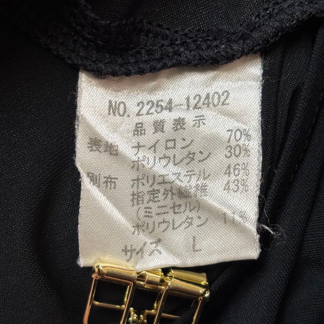 チャコット　社交ダンス　ラテンスカート　L 黒　メッシュ　レイヤード　日本製