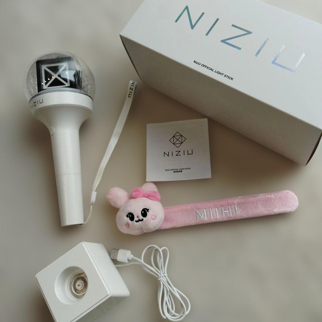 NiziU ペンライト 動作確認済み ミイヒ パッチンバンド セット