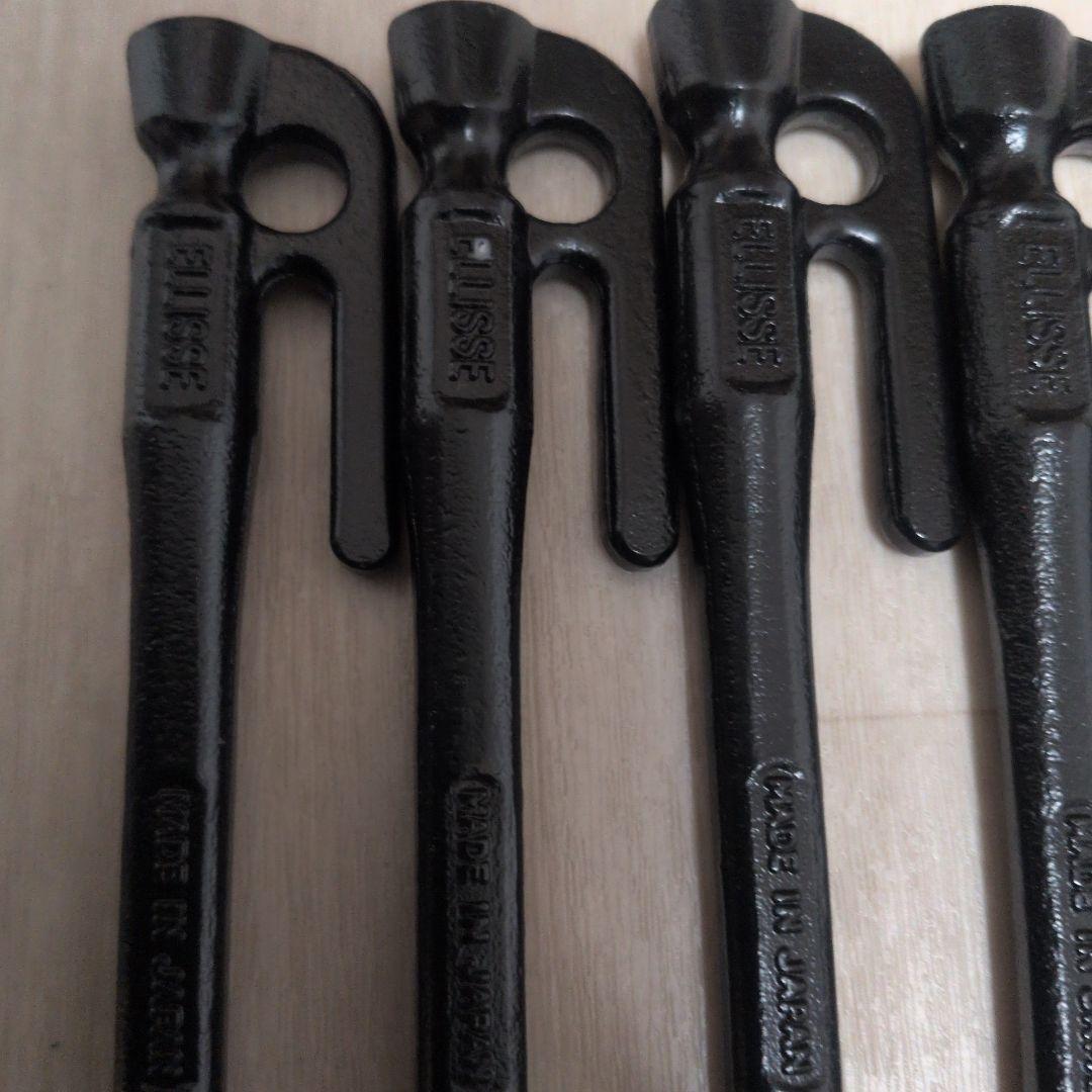 村の鍛冶屋 鍛造ペグ　エリッゼステーク28cm　20本セット 黒